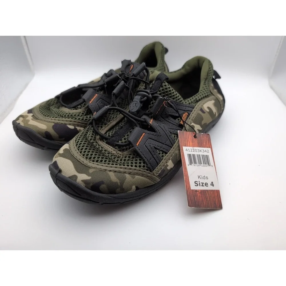 Northside Water shoes Kids Size 4 Brand New Green Camouflage NWT‎